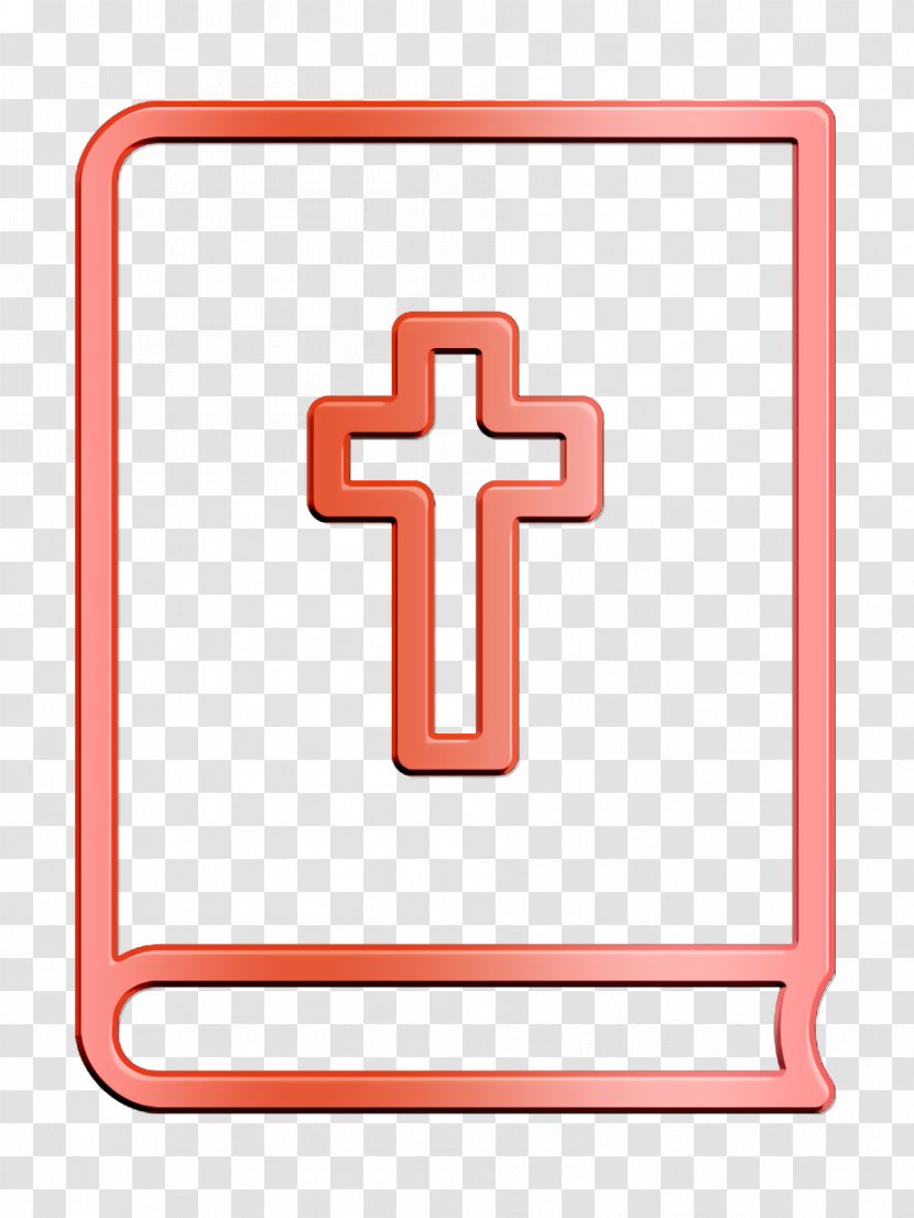 Book Outline - Chritian Icon - Symbol Cross Transparent PNG