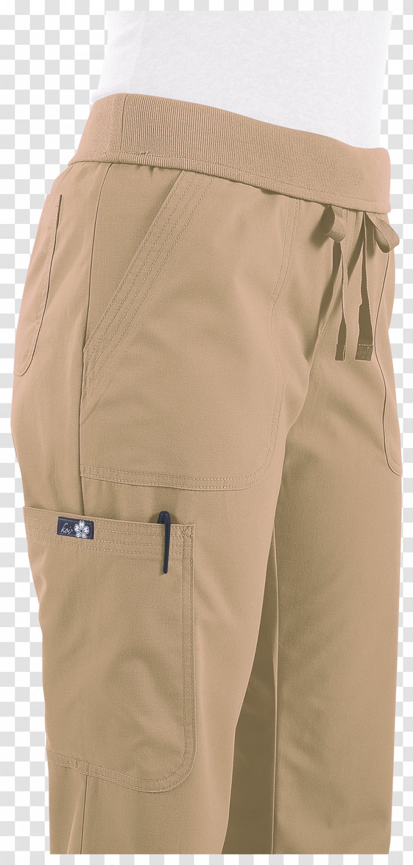 Bermuda Shorts Waist Pants Khaki - Beige - Koi Transparent PNG
