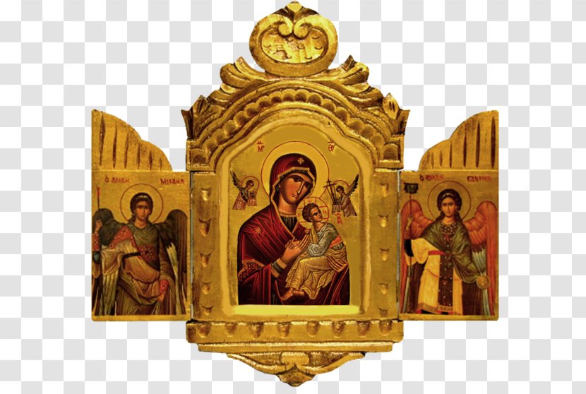 Our Lady Of Perpetual Help Theotokos Vladimir Triptych Religion Icon - Leaf - Notre-Dame De Paris Transparent PNG