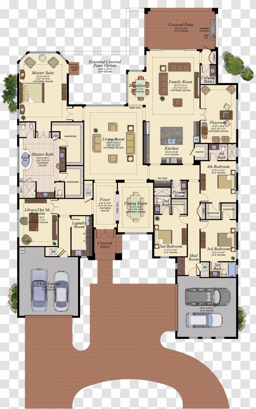 Floor Plan House Room - Elevation - Three Rooms And Two Transparent PNG