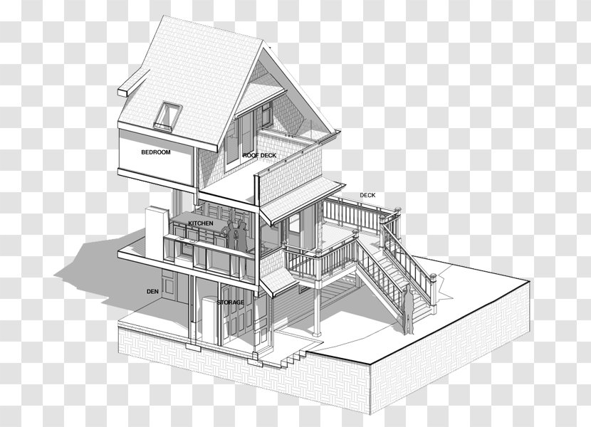 Architecture Roof Drawing - Elevation - Design Transparent PNG