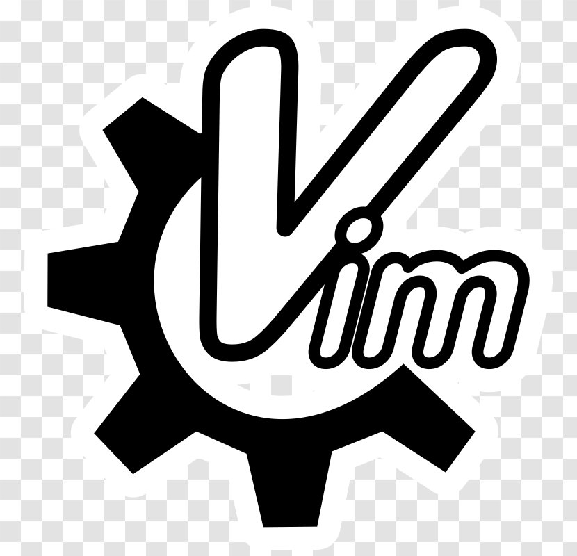 Clip Art Vim Text Editor Image - Source Code - Monochrome Transparent PNG