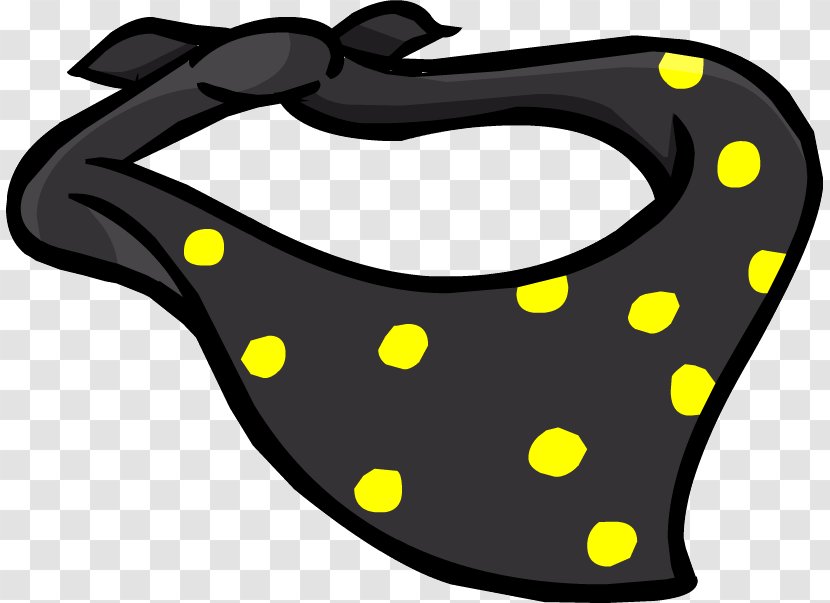Club Penguin Kerchief Clip Art Polka Dot - Scarf Transparent PNG
