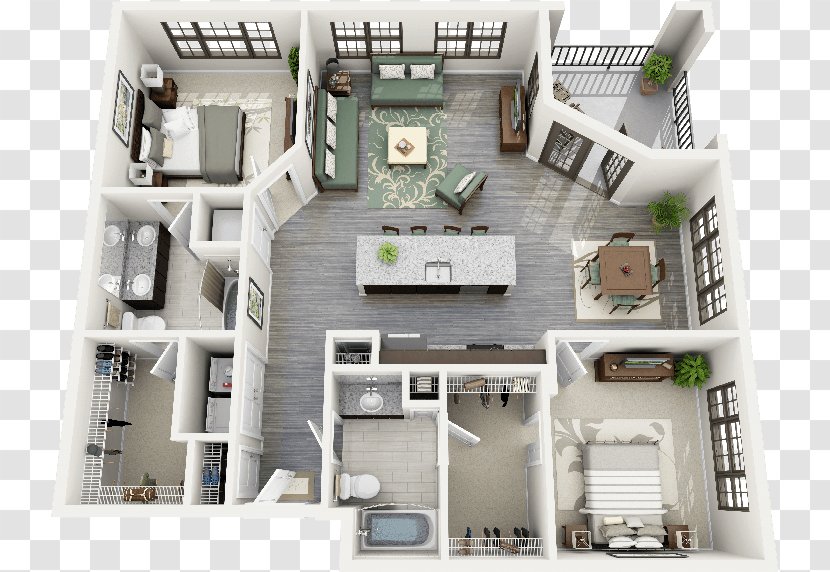 The Sims 4 2 House Plan Interior Design Services - Real Estate - Top View Furniture Kitchen Sink Transparent PNG