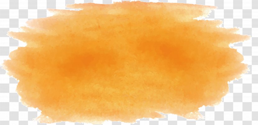 watercolor painting paintbrush color orange brush transparent png