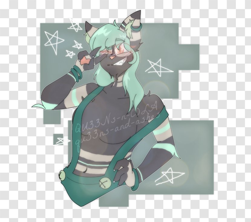 Cartoon Character Teal - Cool And Refreshing Transparent PNG