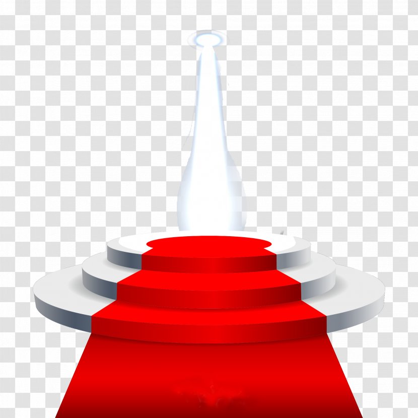 Light Red Carpet Stage - Liquid Transparent PNG