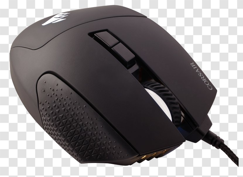Computer Mouse Corsair Scimitar PRO RGB Gaming Optical MOBA/MMO Mouse, USB (Yellow) Massively Multiplayer Online Game Color Model - Dots Per Inch Transparent PNG