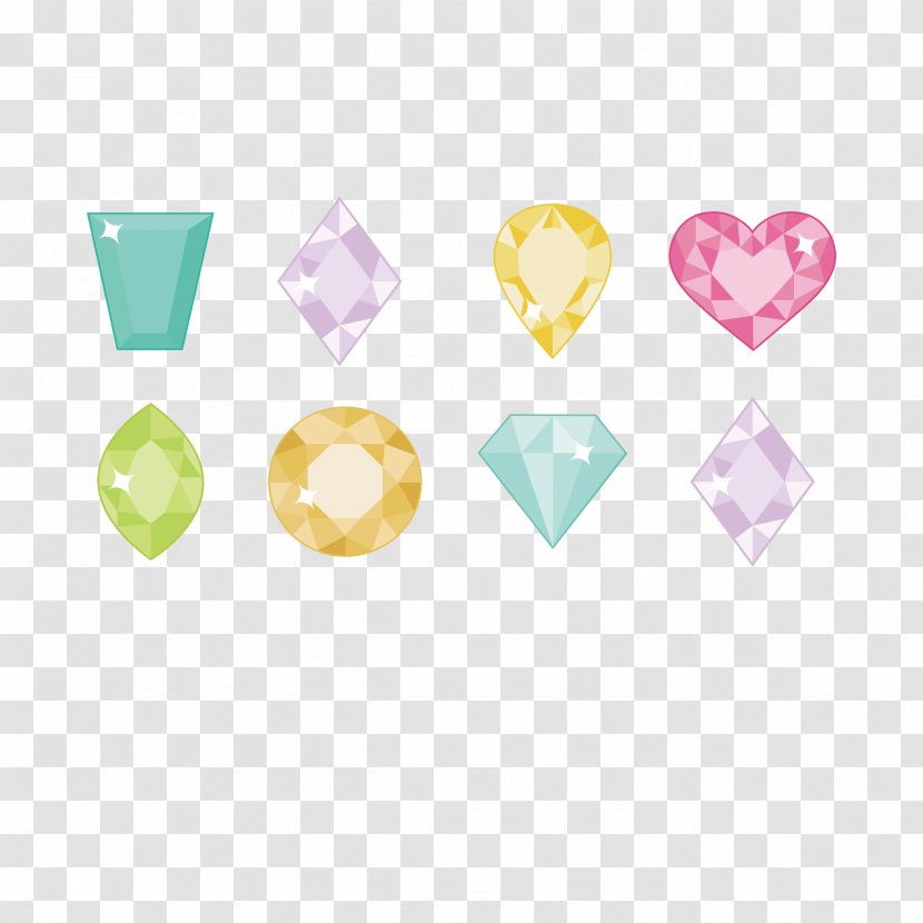 Diamond Euclidean Vector Jewellery - Designer - Various Transparent PNG