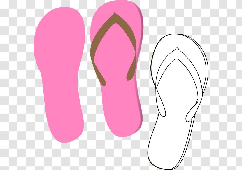 Flip-flops Clip Art - Line - Flops Transparent PNG