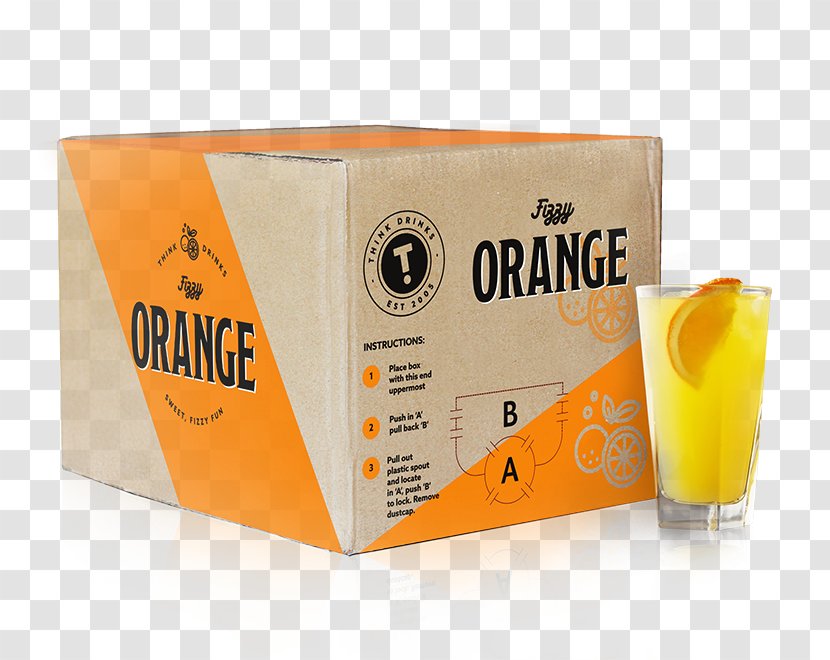 Orange Drink Carton - Packaging And Labeling - Fizzy Transparent PNG