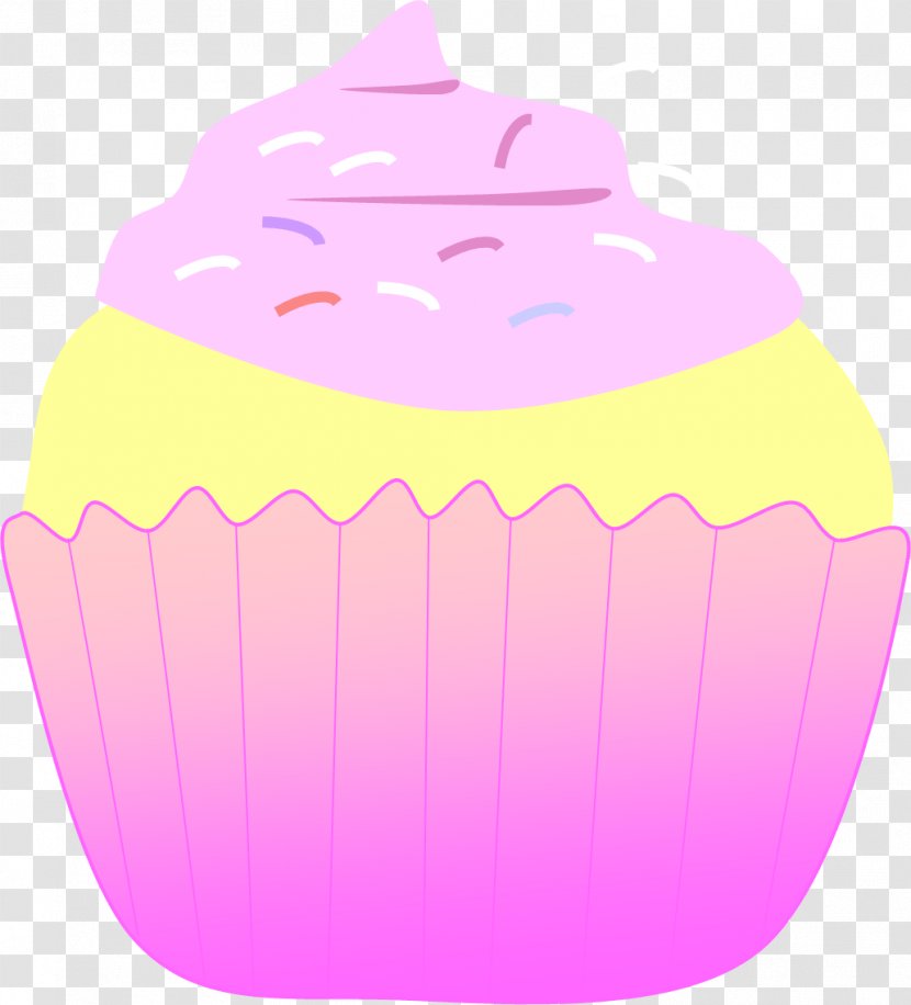 Cupcake Madeleine Food Clip Art - Magenta - Cup Cake Transparent PNG