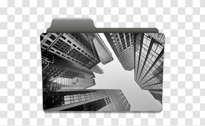 New York City Grayscale Desktop Wallpaper Architecture Building - Canvas - Looking Up Transparent PNG