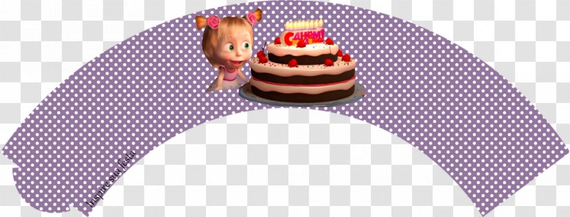 Bear Cupcake Masha Party Birthday - And The - Marsha E O Urso Transparent PNG