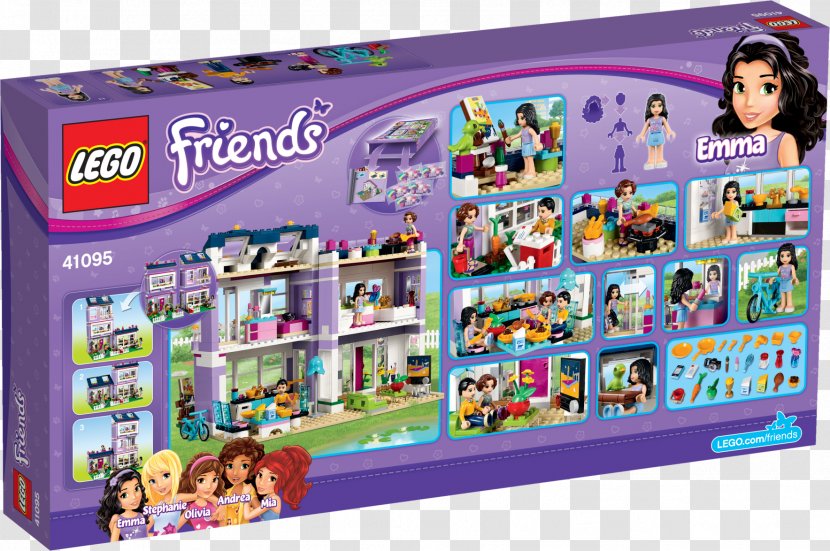 LEGO 41095 Friends Emma's House Toy 3315 Olivia's - Lego 41100 Heartlake Private Jet Transparent PNG