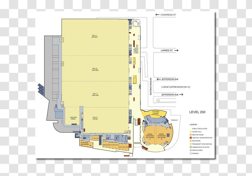 Cobo Center Floor Plan MGM Grand Las Vegas Convention House Transparent PNG