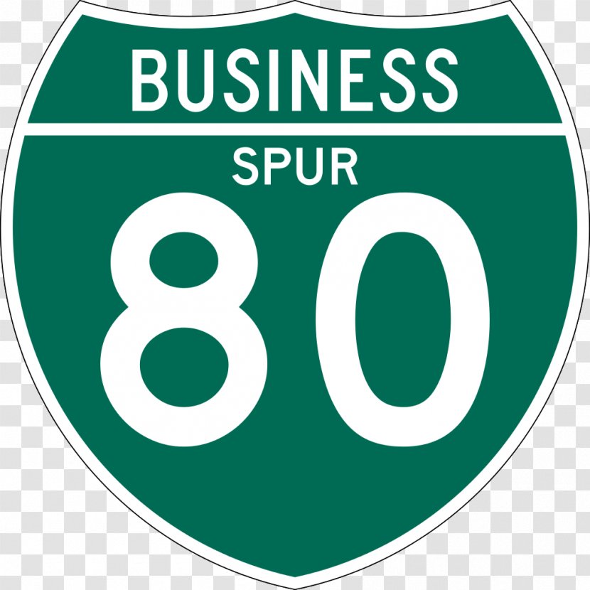 Interstate 80 84 US Highway System Road Business Route - Wall Decal Transparent PNG