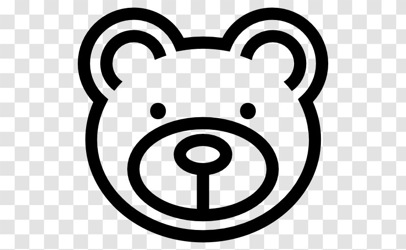 Bear Clip Art - Black And White Transparent PNG