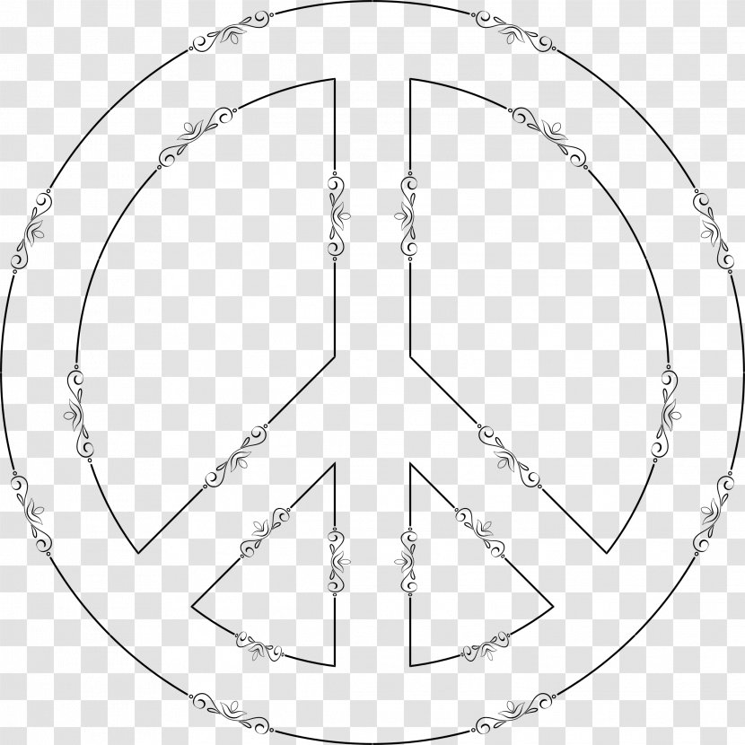 Drawing Symbol - Monochrome - Peace Transparent PNG