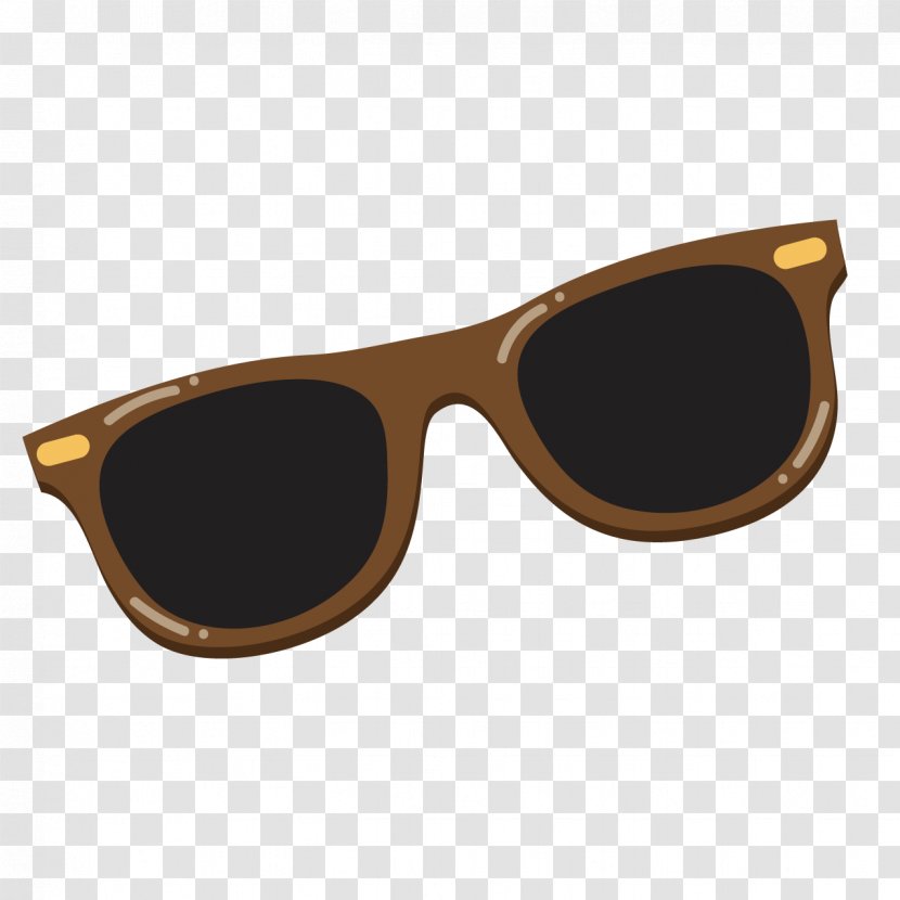 Sunglasses Goggles Designer - Brown - Cool Transparent PNG