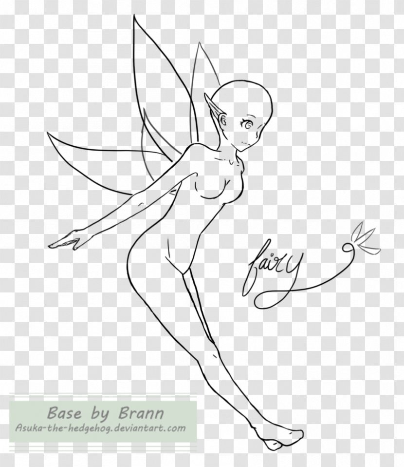 Sketch Fairy Drawing DeviantArt - Flower Transparent PNG