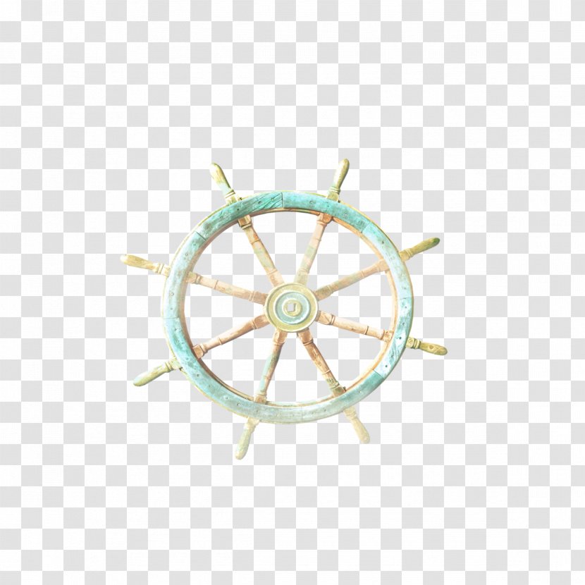 Ships Wheel Steering Rudder - Hand-painted Boat Transparent PNG