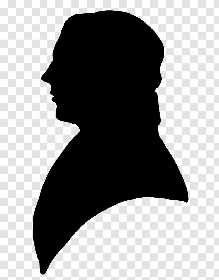 Silhouette Portrait Victorian Era Male Clip Art - Head - Man Transparent PNG