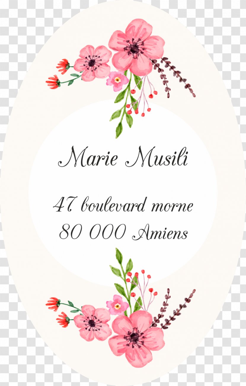 Label Floral Design Slider Text Flower - Blossom - Qu Transparent PNG