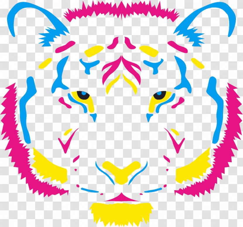 Tiger CMYK Color Model Leopard Clip Art - Organism - Watercolor Transparent PNG