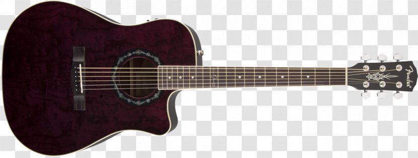 Cutaway Fender T-Bucket 300 CE Acoustic-Electric Guitar Acoustic Dreadnought - Tree Transparent PNG