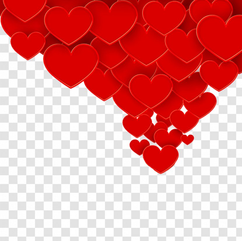 Heart Euclidean Vector Valentine's Day Gift - Frame - Boxes Flying Red Pictures Transparent PNG