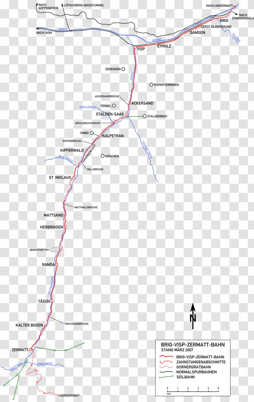 Gornergrat Railway Visp BVZ Zermatt-Bahn Matterhorn Gotthard Bahn - Diagram - Train Transparent PNG