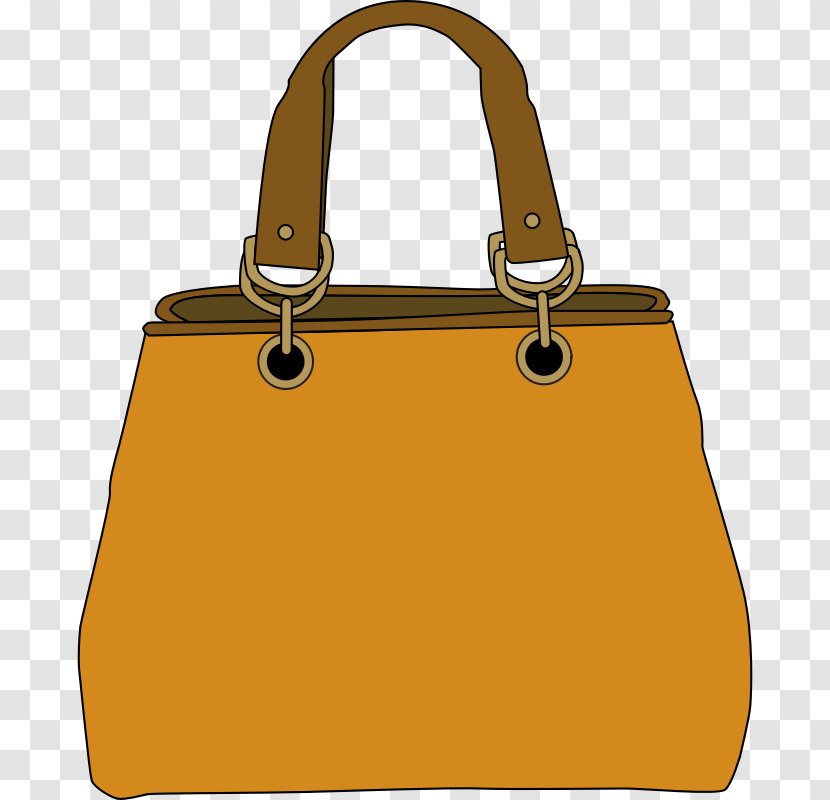 Handbag Tote Bag Clip Art - Yellow - Cliparts Transparent PNG