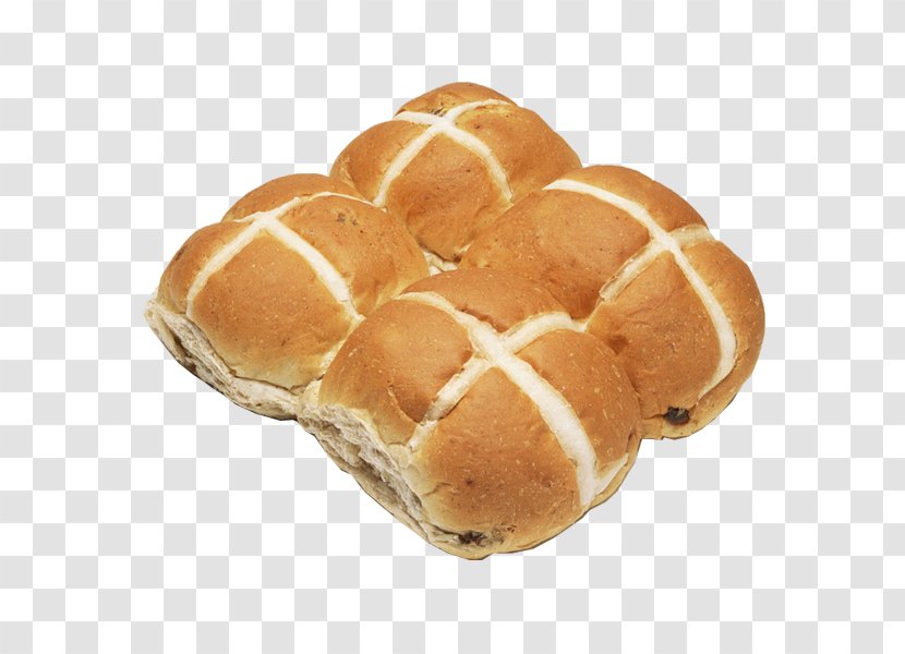 Lye Roll Hot Cross Bun Rye Bread Toast Bakery - Finger Food Transparent PNG