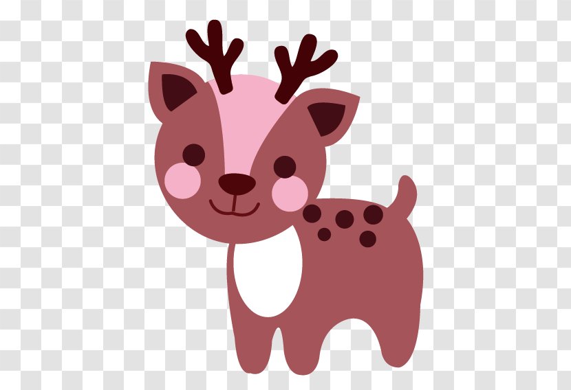 Reindeer Formosan Sika Deer Cartoon - Vector Animals Transparent PNG