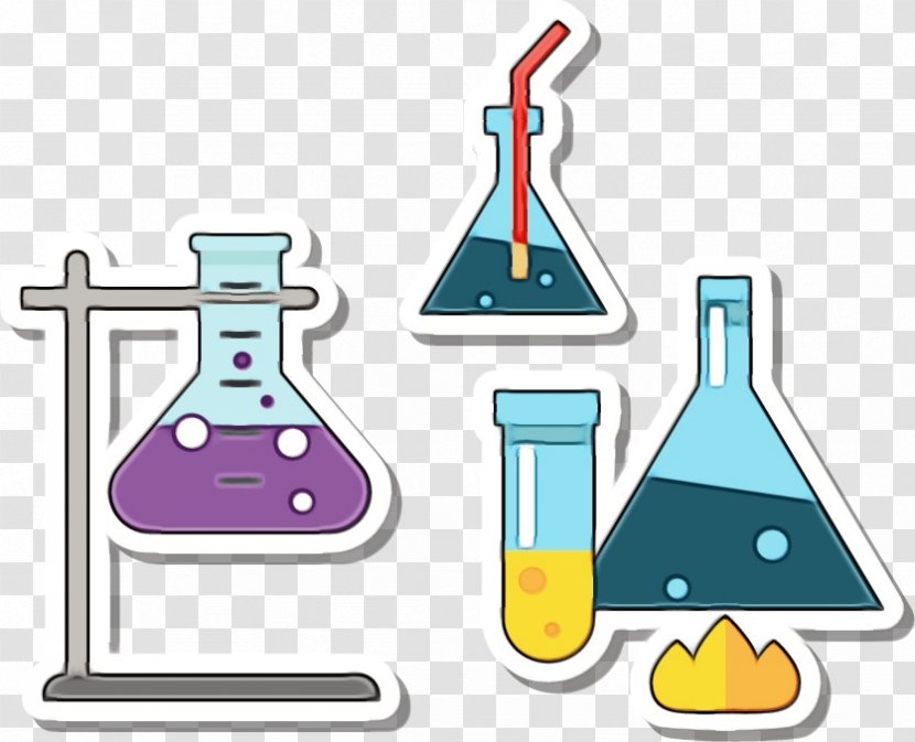 Beaker Cartoon - Chemistry - Laboratory Equipment Flask Transparent PNG