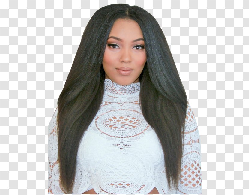 Lace Wig Artificial Hair Integrations Afro-textured - Neck Transparent PNG