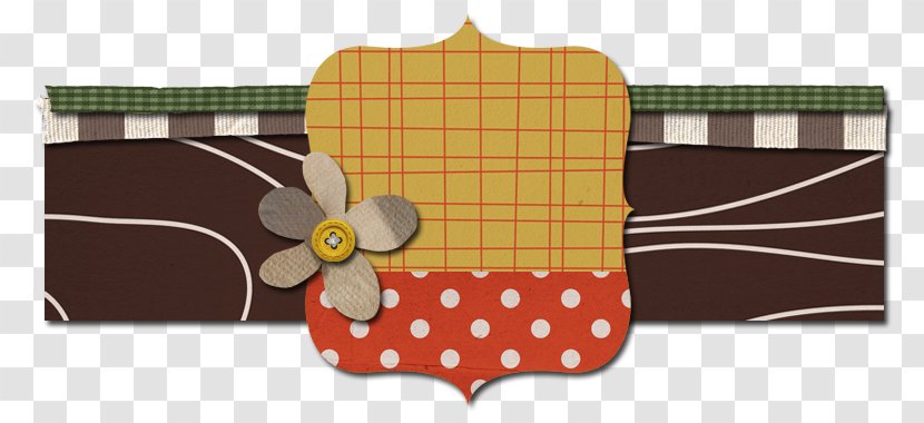 Craft Polka Dot Brown Pattern - Color - Name Banner Transparent PNG