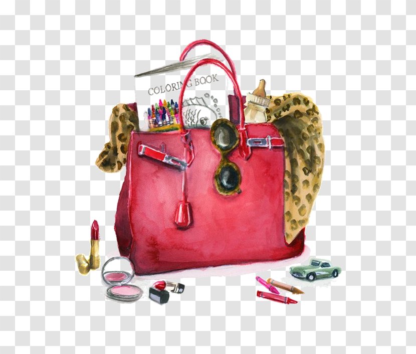Handbag Ramshackle Glam: The New Mom's Haphazard Guide To (Almost) Having It All Fashion Illustration Chanel - Watercolor Painting Transparent PNG