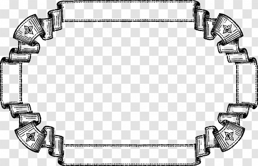 Picture Frames Banner Ribbon Clip Art - Vintage Transparent PNG