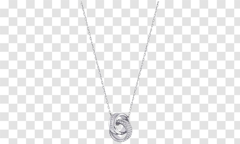 Earring Swarovski AG Necklace Bijou Pendant - Body Jewelry - Jewellery Women's White Gold Transparent PNG