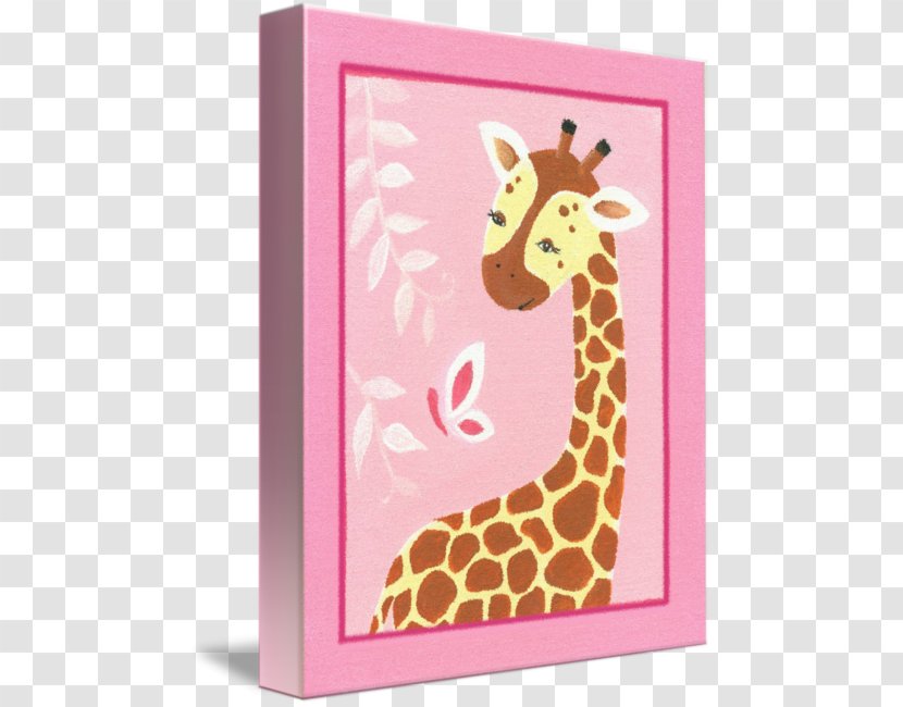 Giraffe Work Of Art Imagekind Poster - Pink Transparent PNG