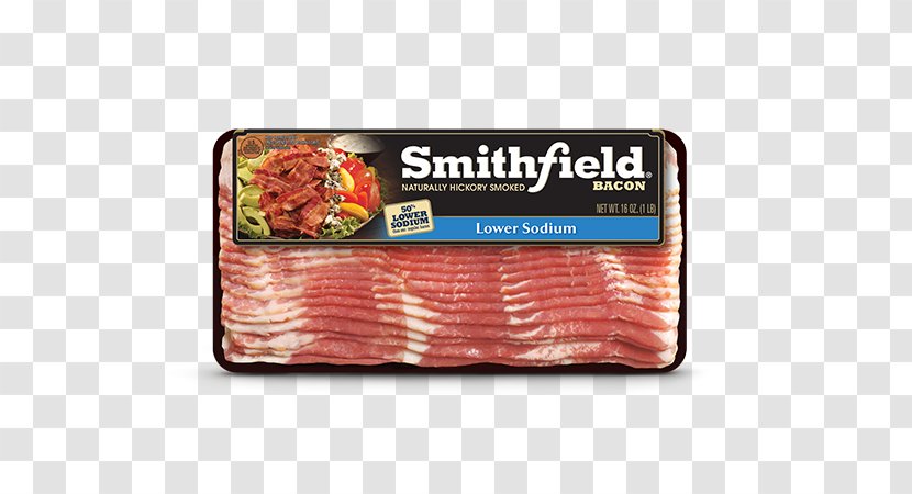 Bacon Ham Smithfield Foods Smoking Meat - Animal Source - Sliced Transparent PNG