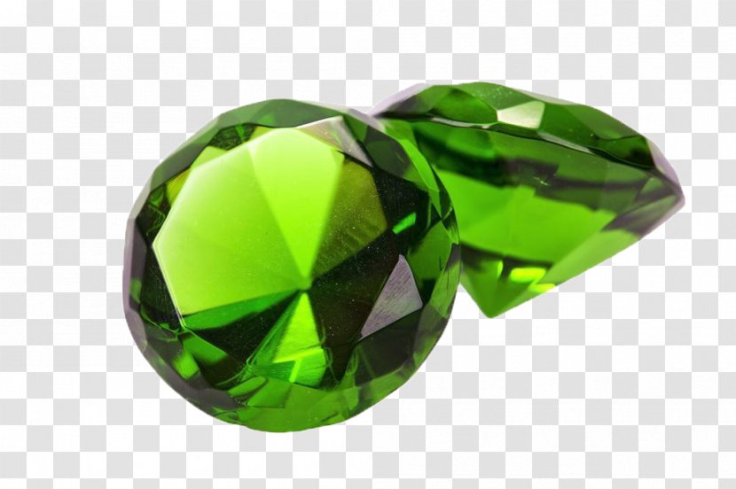 Green Gemstone Diamond Photography - Crystal Clear Transparent PNG