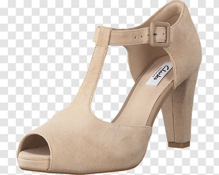 Court Shoe High-heeled Leather C. & J. Clark - Nubuck - Sandal Transparent PNG
