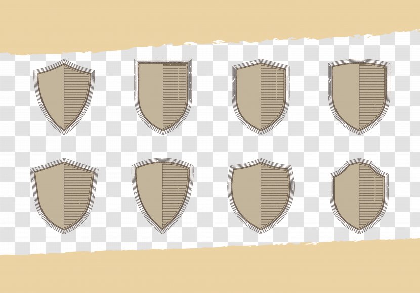 Pattern - Material - Brown Shield Transparent PNG