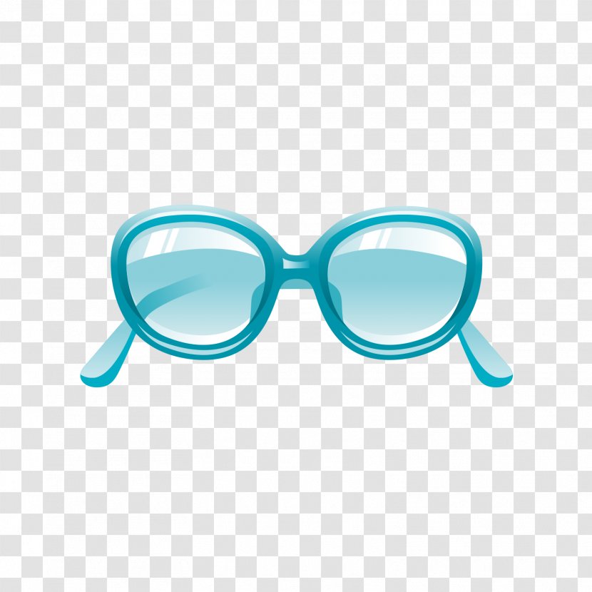 Goggles Sunglasses Blue - Azure - A Pair Of Transparent PNG