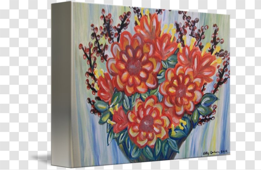 Floral Design Acrylic Paint Cut Flowers - Flower Transparent PNG