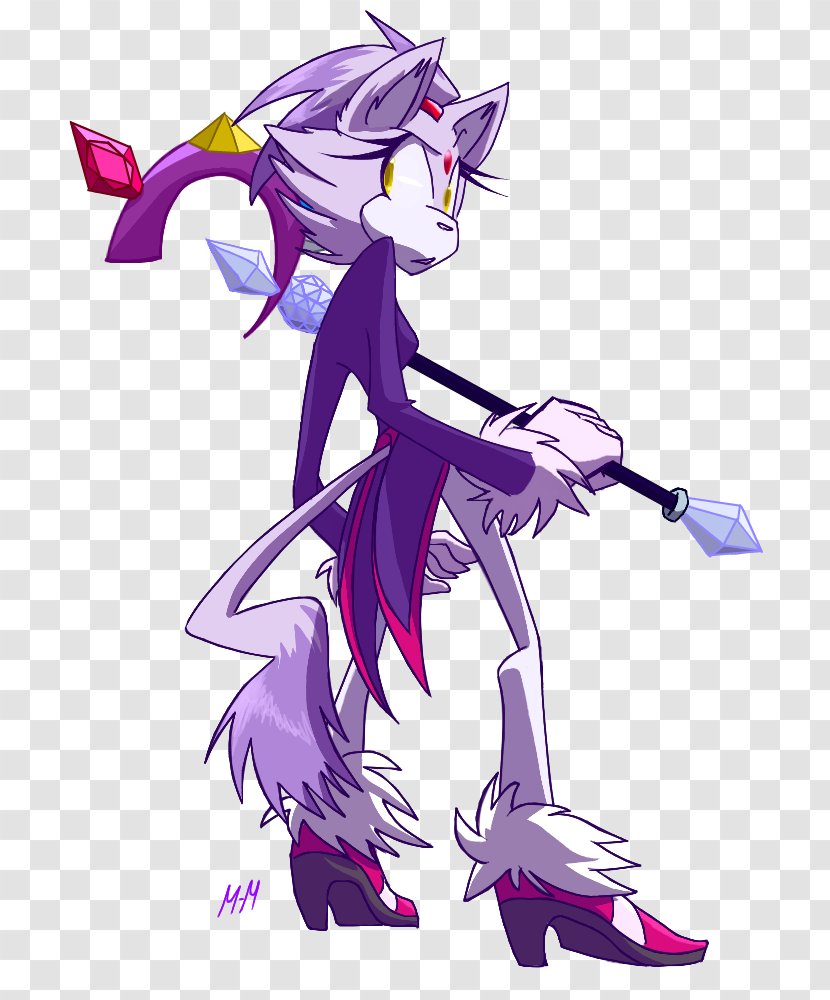 Sonic Rush Adventure Blaze The Cat Hedgehog - Flower Transparent PNG