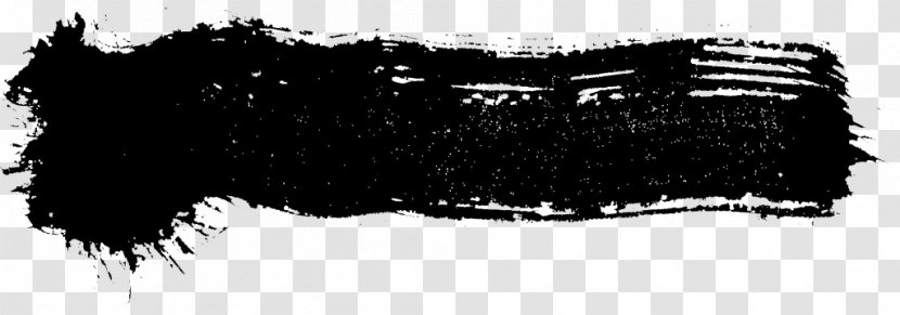 White Black M Font - Brush Strokes Transparent PNG